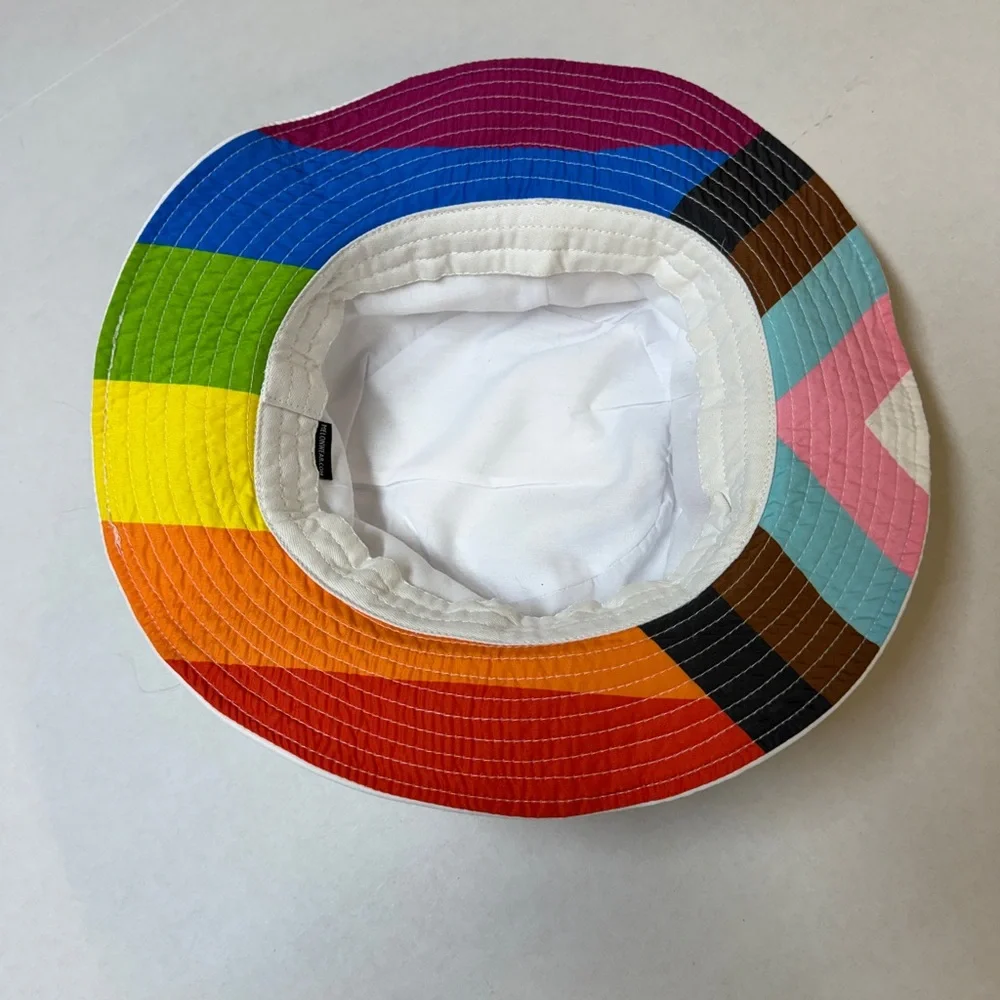 Coors Light Rainbow Logo White Bucket Hat